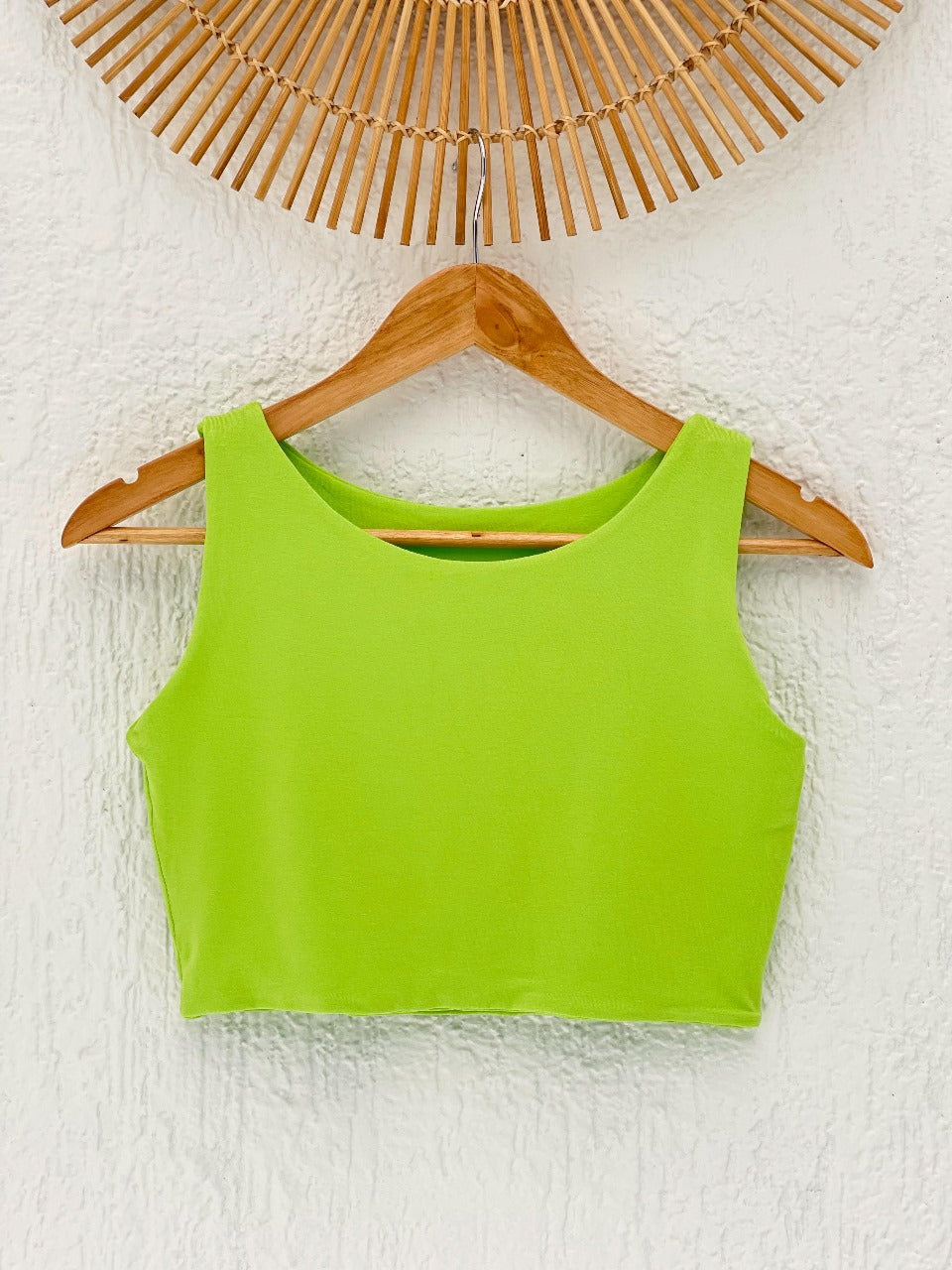 Cropped Patroa Liso Verde Lima